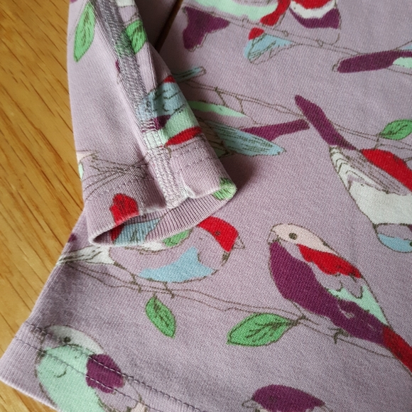 HANNA ANDERSSON purple bird pajamas 90 3T - Picture 4 of 6